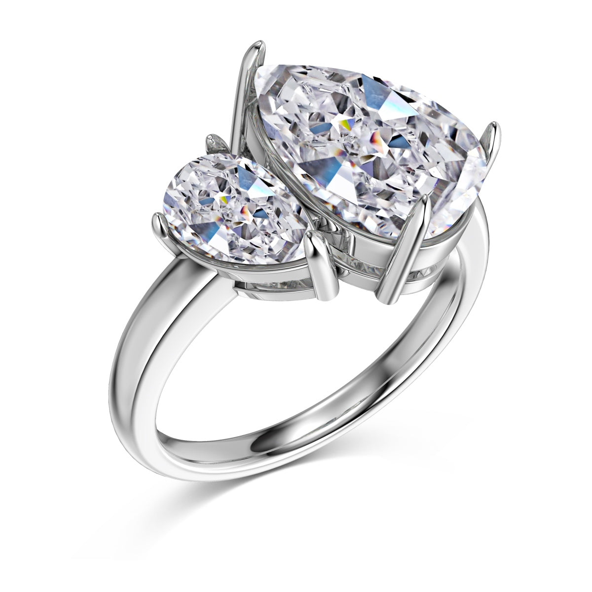 Double Stone Diamond Ring