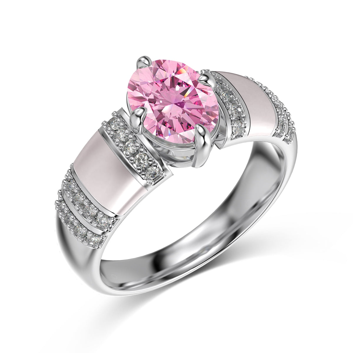 Elegant Pink Gemstone Ring