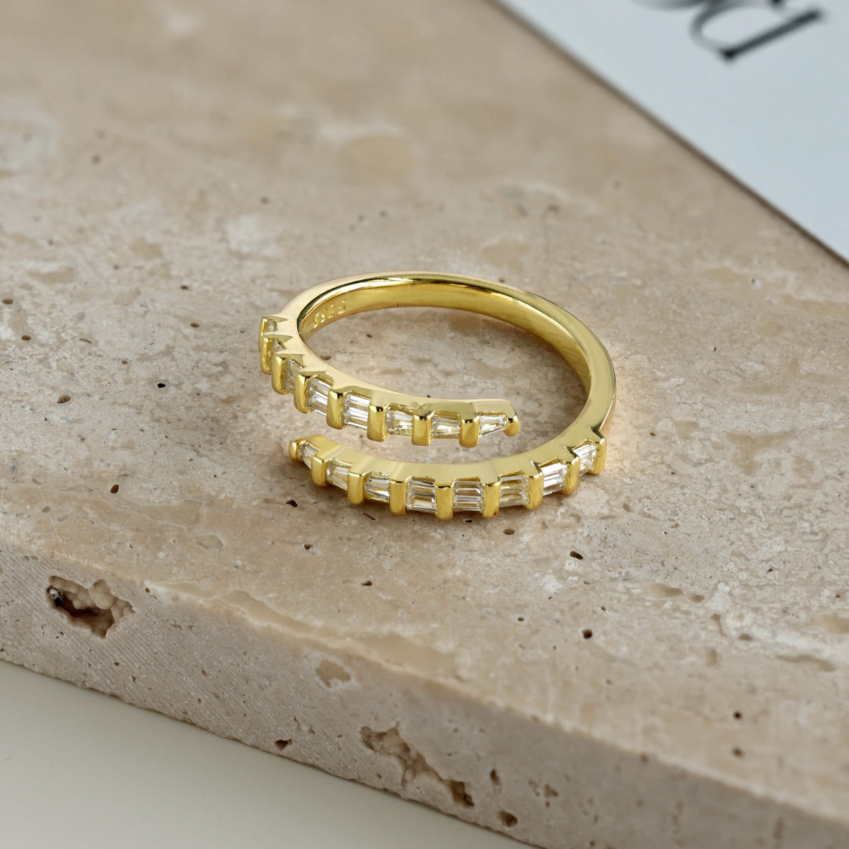 Gold Baguette Ring