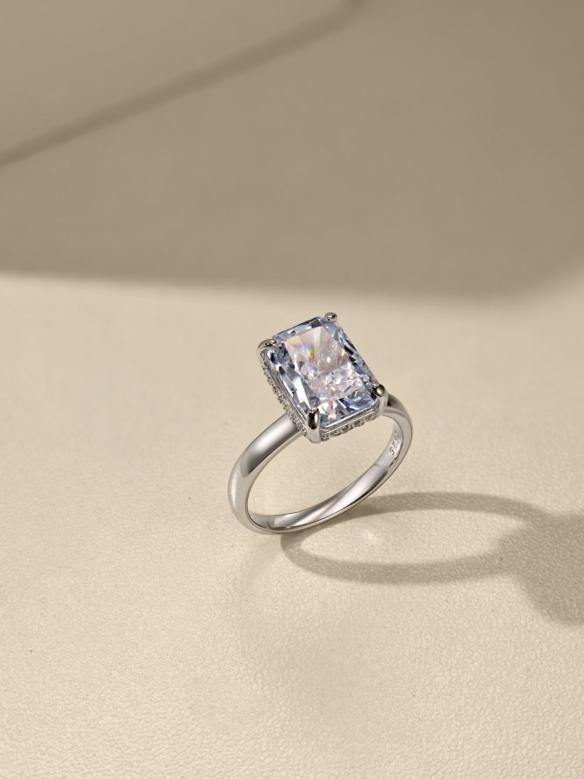 Radiant Cut Solitaire Ring