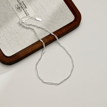 Silver Twist Chain Necklace