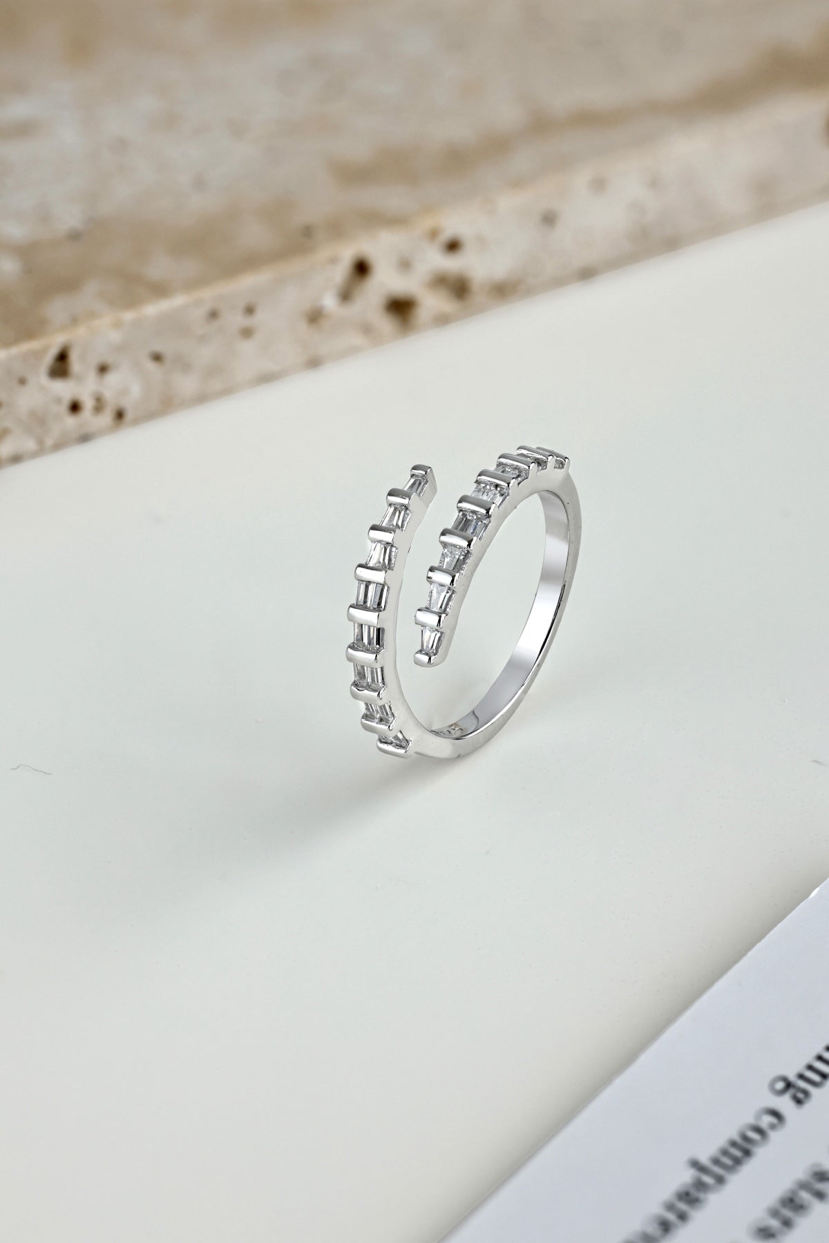 Silver Baguette Ring