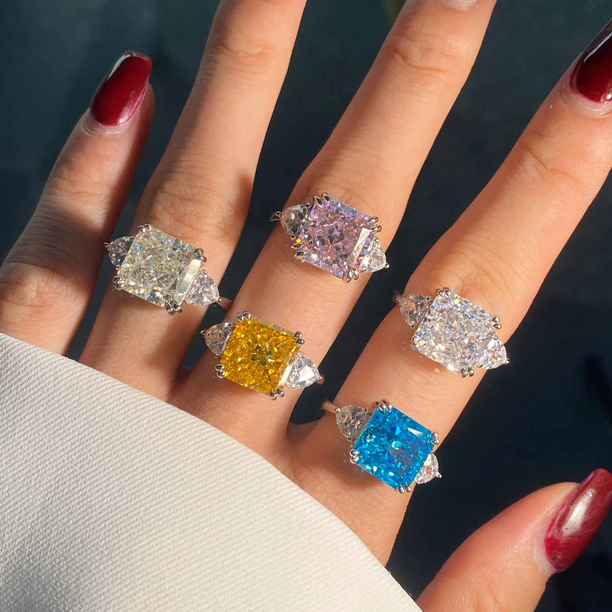 Luxury Radiant-Cut Stone Ring