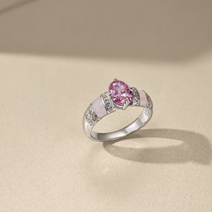 Elegant Pink Gemstone Ring