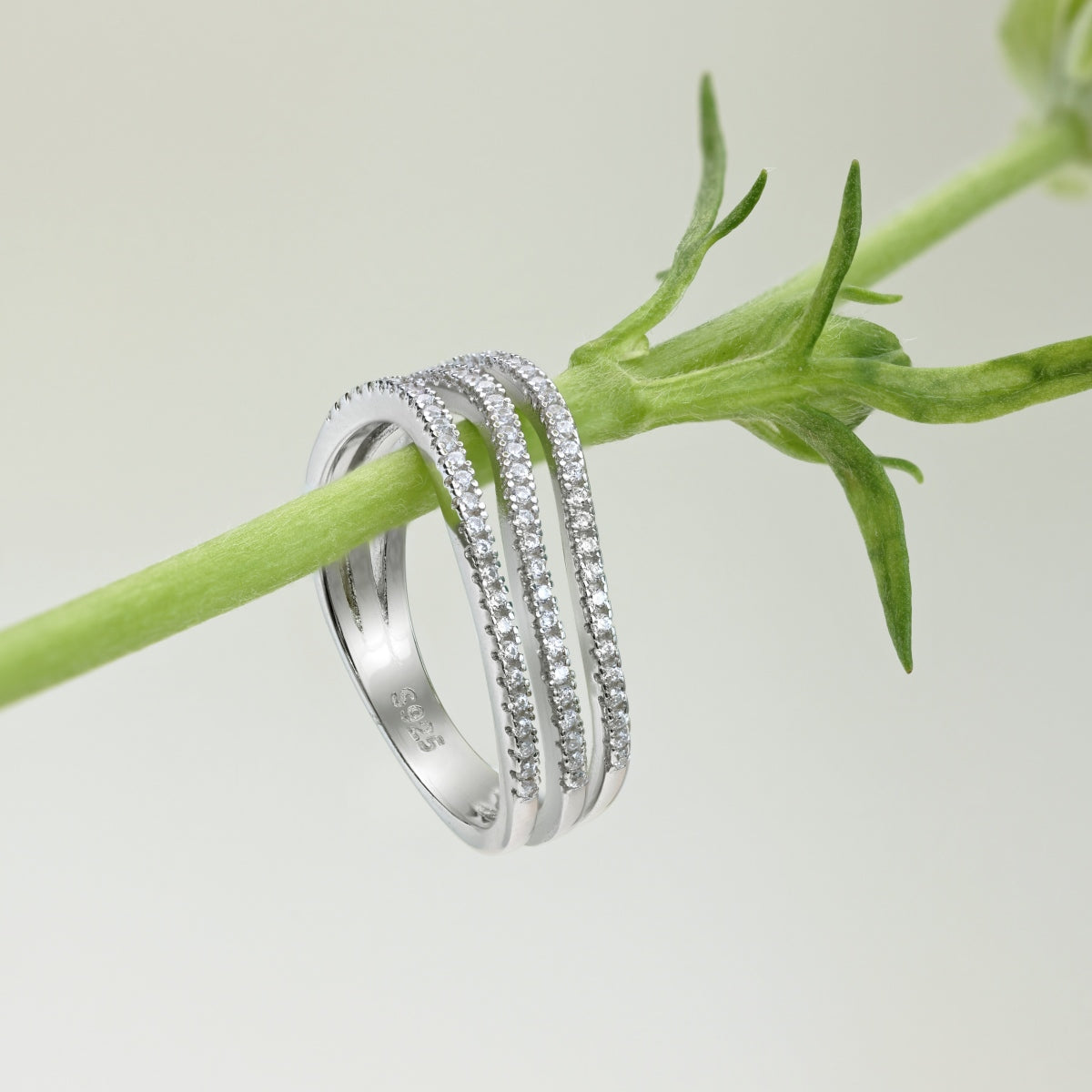 Silver Triple Band Ring