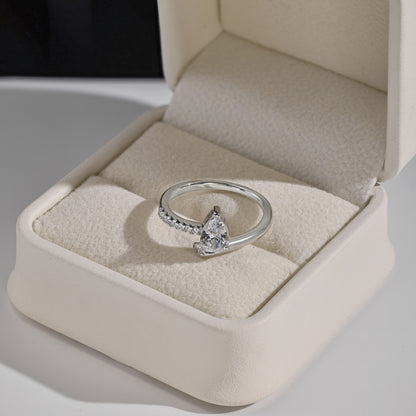 Pear Cut Solitaire Ring