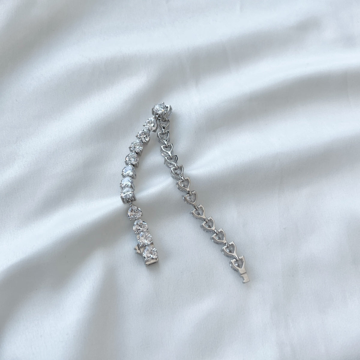 Heart-Cut Tennis Bracelet