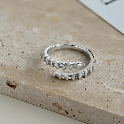 Silver Baguette Ring