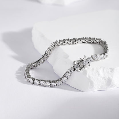 Classic Silver Tennis Bracelet