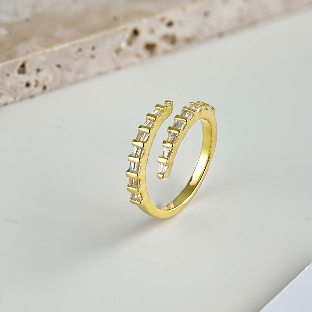 Gold Baguette Ring