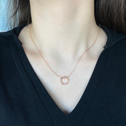 Open Circle Pendant Necklace