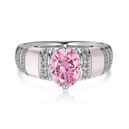 Elegant Pink Gemstone Ring