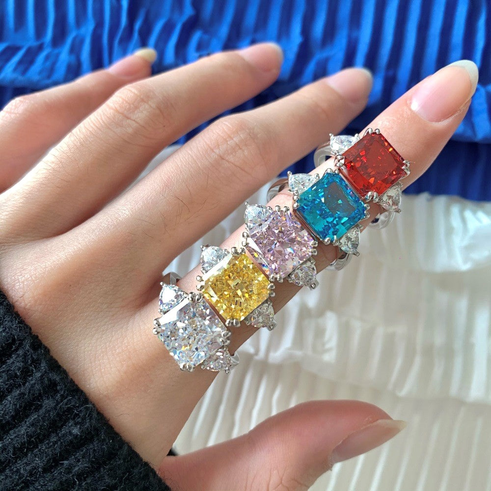 Luxury Radiant-Cut Stone Ring