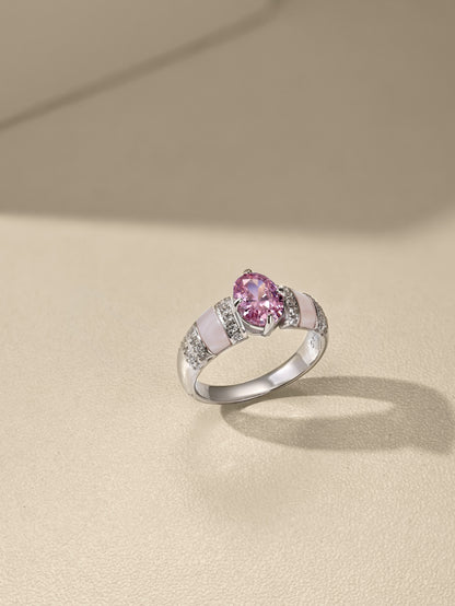 Elegant Pink Gemstone Ring