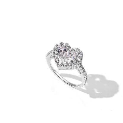 Heart-Shaped Diamond Ring