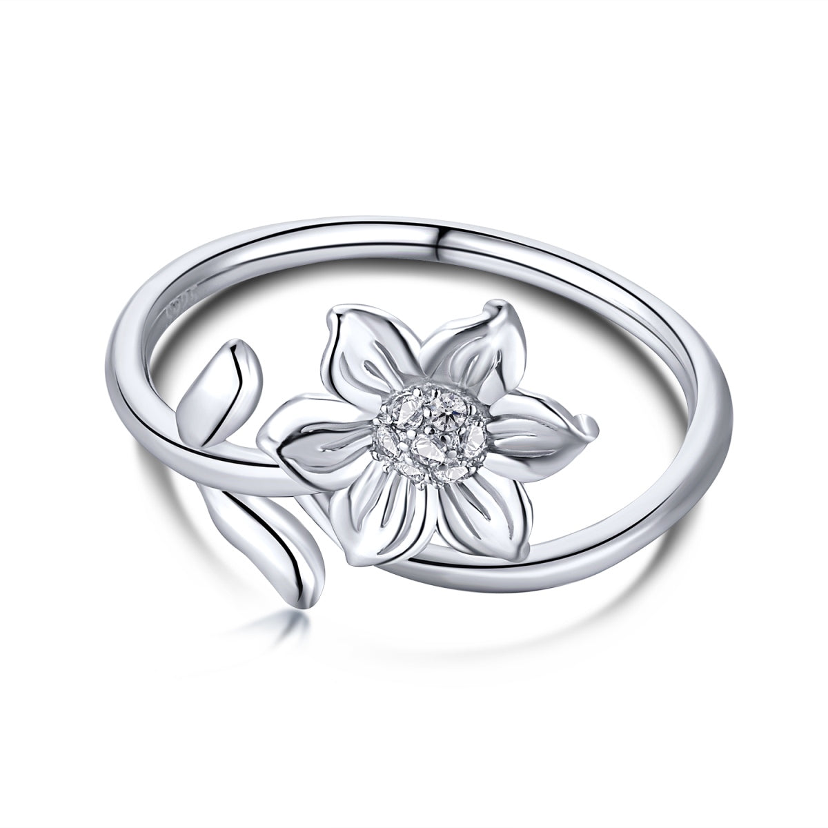 Floral Silver Ring