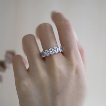 Silver Eternity Band Ring