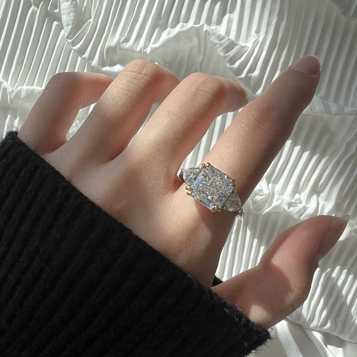 Luxury Radiant-Cut Stone Ring