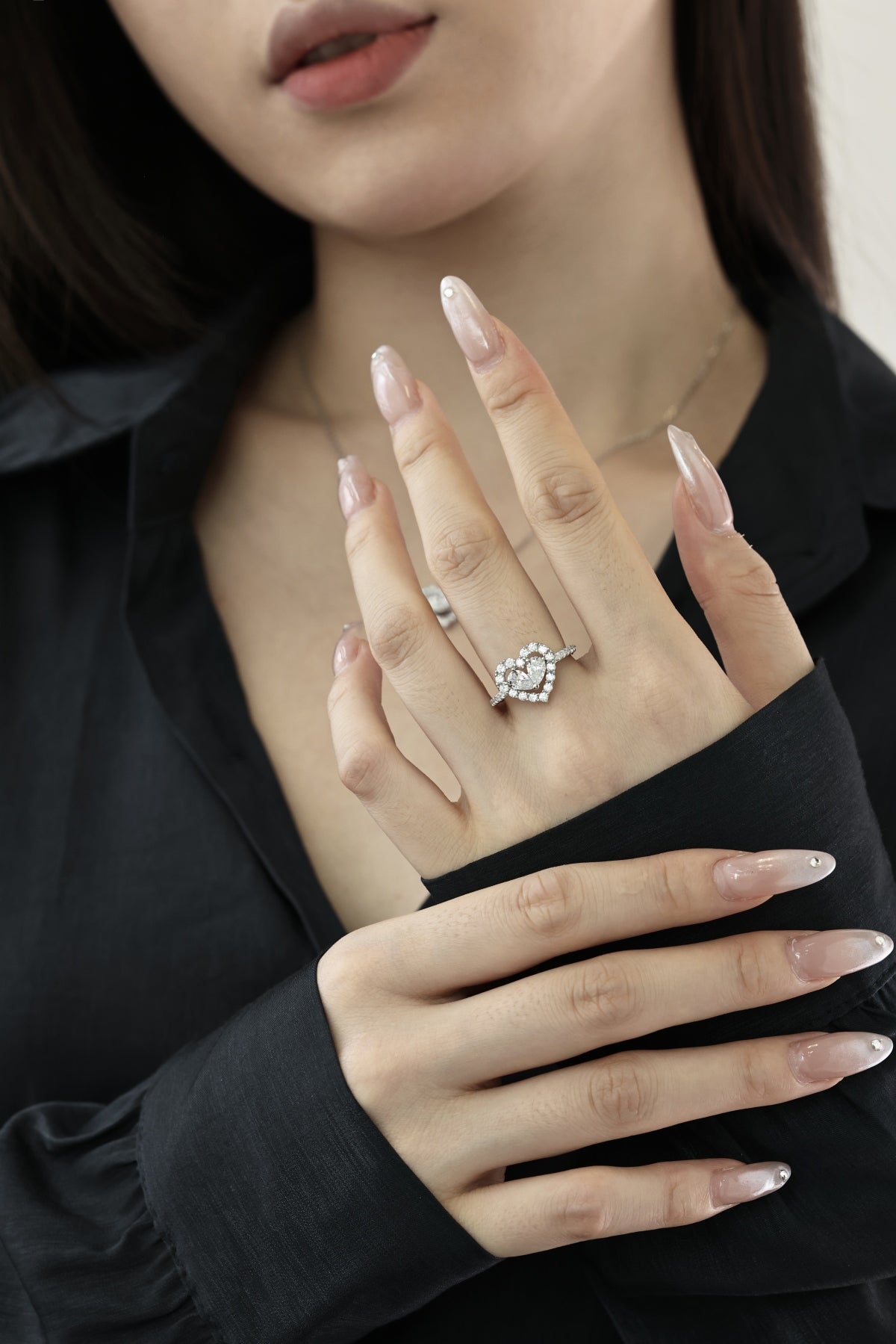 Heart-Shaped Diamond Ring