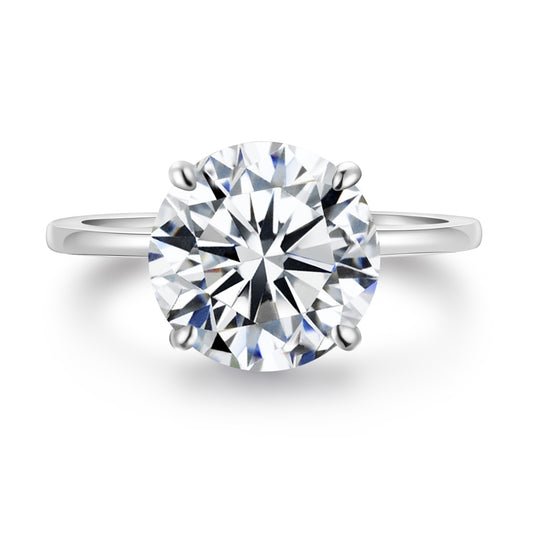 Solitaire Round-Cut Engagement Ring