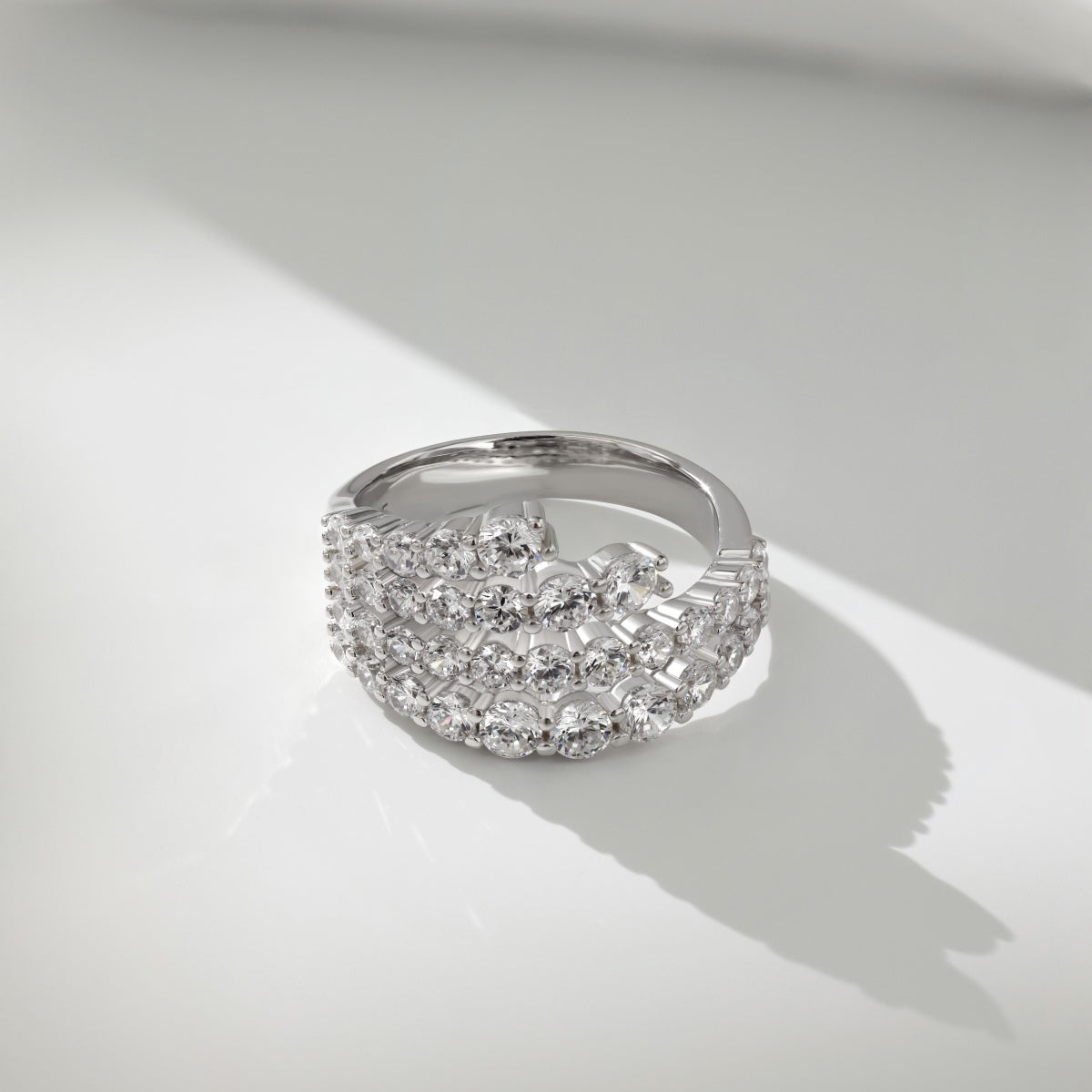 Multi-Row Diamond Ring