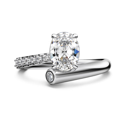 Oval Stone Solitaire Ring