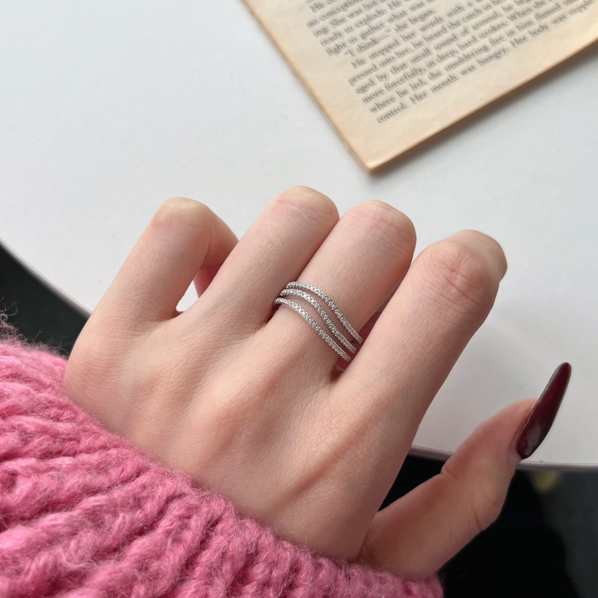 Silver Triple Band Ring