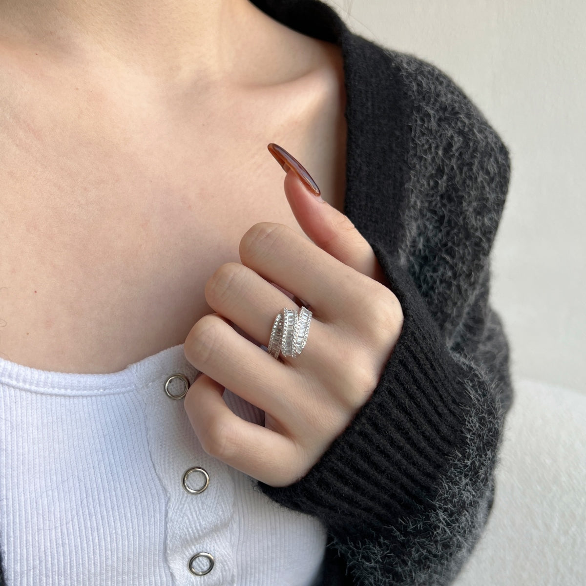 Layered Baguette Ring