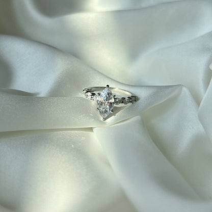 Marquise-Cut Solitaire Ring