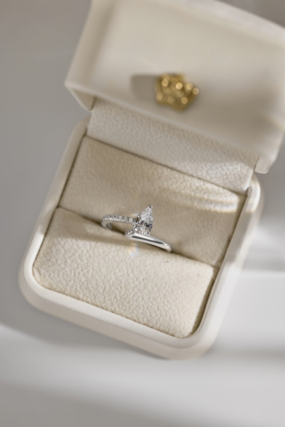 Pear Cut Solitaire Ring