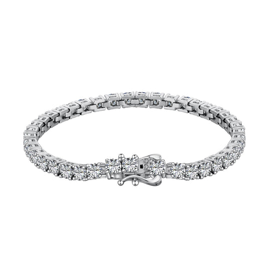 Classic Silver Tennis Bracelet