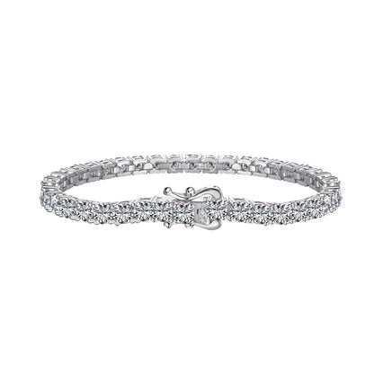 Classic Silver Tennis Bracelet