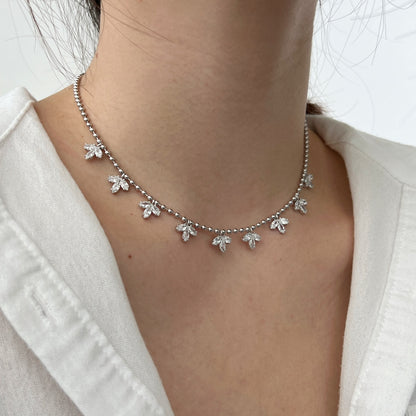 Floral Drop Necklace
