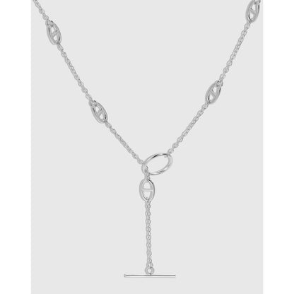 Minimalist Circle Silver Necklace