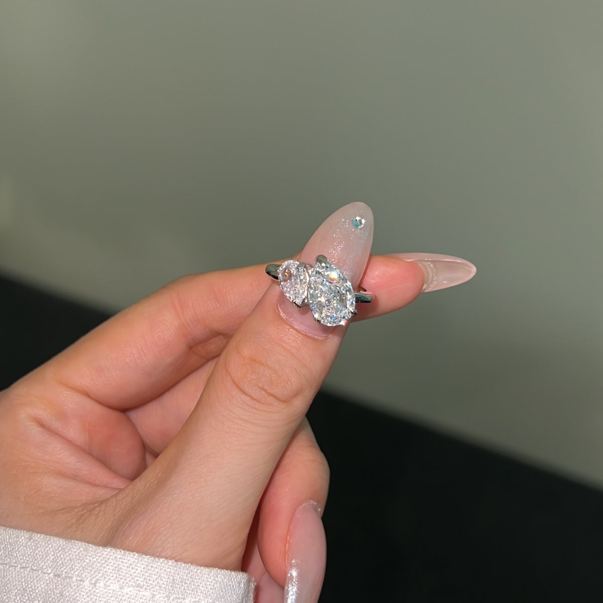 Double Stone Diamond Ring